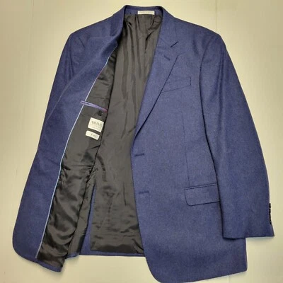 $1495 New Giorgio Armani G-LINE Blazer WOOL Polyamide Men's 42 R EU 52 Blue - Image 1 of 4