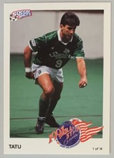 TATU, RARE 1991 "SOCCER SHOTS" CARD, SOCCER LEGEND !