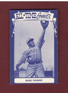 ROSS YOUNGS, Giants ~ TCMA All-Time Greats TYPE 3 strip card (NOT postcard) C