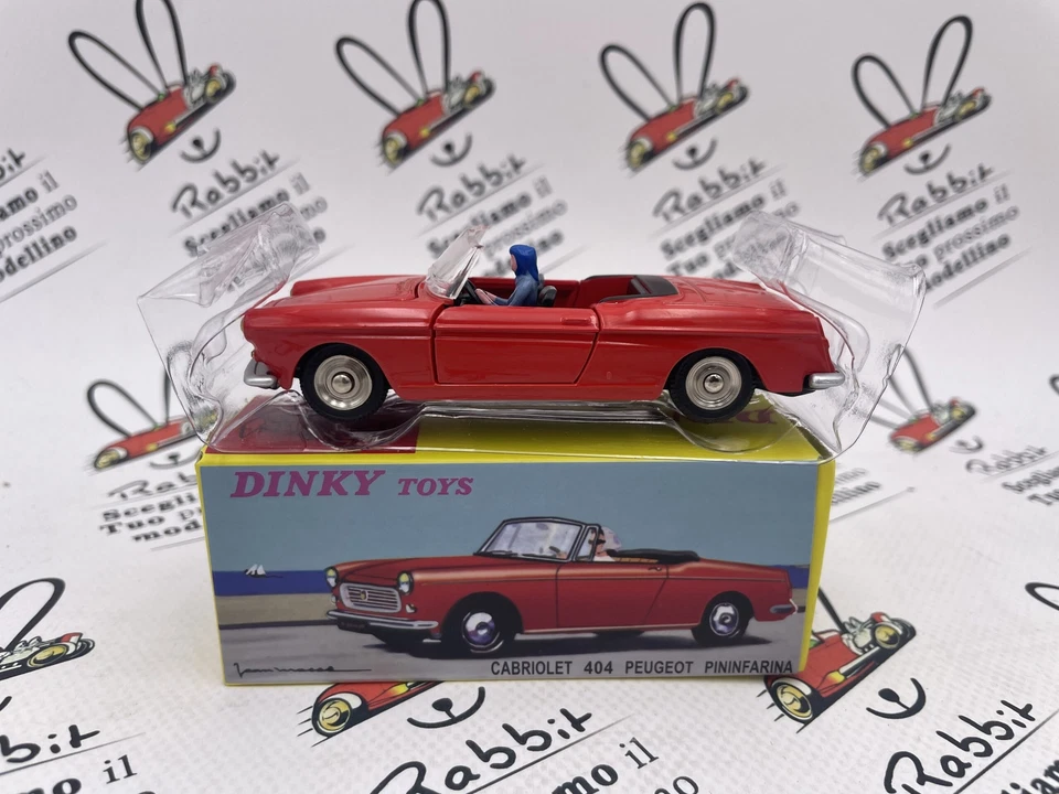 DIE CAST 1/43 " CABRIOLET 404 PEUGEOT PININFARINA " DINKY TOYS (ATLAS) - Immagine 1 di 2