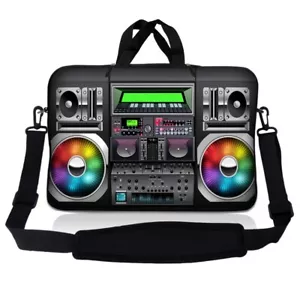 11,6 Zoll Laptoptasche Hülle Case mit Schultergurt Chromebook Macbook Musik RGB - Bild 1 von 2