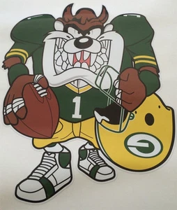 Tasmanian Devil Packer Player Printed Decal 14" wide by 17" tall 2510 - Picture 1 of 1