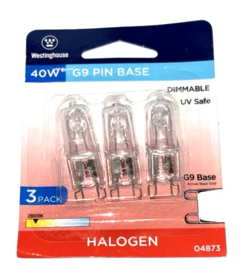 Westinghouse 0487300 40 Watt T4 Single-Ended Clear Light Bulb G9 Base - Image 1 of 4