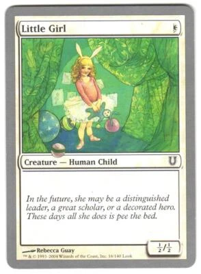 Magic_the_gathering Unhinged Little Girl #16 2004,MTG,LP Common - Image 1 of 2