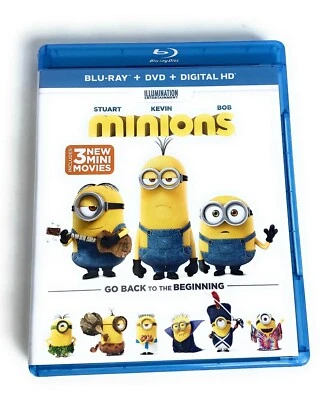 DVD MINIONS Movie - 2 DVDs BluRay  + DVD + Digital copy  - Image 1 of 4