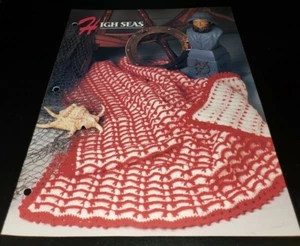 EDREDÓN DE CROCHET ANNIE'S & CLUB AFGANO 1993, FOLLETO PATRÓN ALTA MAR - Imagen 1 de 1