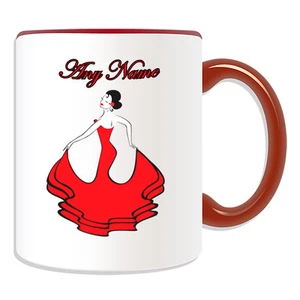Personalisiertes Geschenk Spanien Flamenco Tänzerin Tasse Spardose Tasse Tanz Sexy Girl Espana - Bild 1 von 20