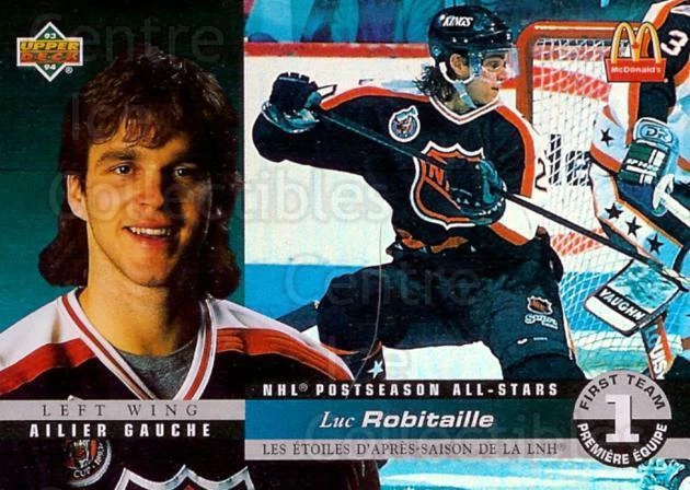 1993-94 McDonalds Upper Deck Hologram #3 Luc Robitaille - Image 1 of 1