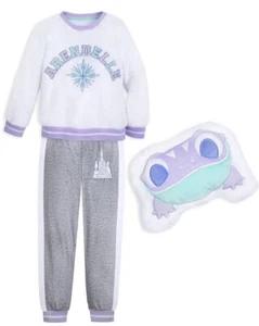 DISNEY STORE FROZEN 2 GIRLS FLEECE PAJAMA & PILLOW SET SZ 4 OR 5/6 NWT PANTS TOP - Picture 1 of 9