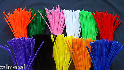 Chenille Craft Stems Pipe Cleaners 30cm 12 Various Quantities & Colours Metallic • 3.82€