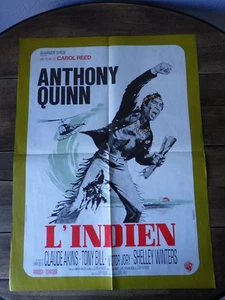 AFFICHE CINEMA (60x80) L'INDIEN Anthony Quinn (G37) - Imagen 1 de 1