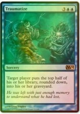 1x FOIL TRAUMATIZE - M14 - MTG - NM - Magic the Gathering