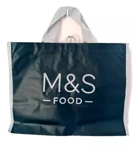 2x M&S Marks and Spencer Core Pouch Bag Shopping Tote Bag Genuine BLUE NEW - Picture 1 of 13