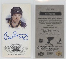 2008-09 Upper Deck Champ's Mini Signatures Brad Boyes #CS-BY Auto