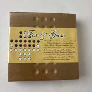 Monticello Fox And Geese Wooden Board Marble Game Channel Craft made in the USA - Picture 1 of 7