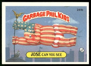1986 Topps Garbage Pail Kids Series 6 #241b Jose Can You See - Picture 1 of 2