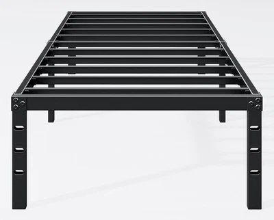 Plataforma metálica con marco de cama doble de 18 pulgadas con almacenamiento, resistente, fácil montaje Foto 1 de 4