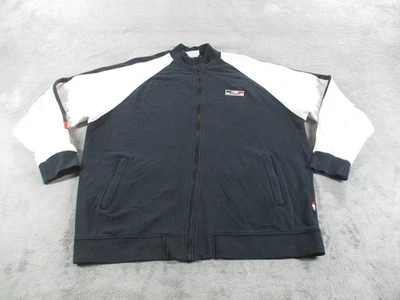 Jaqueta suéter vintage BAR Honda zíper completo corrida britânica americana masculina 3XL * - Imagem 1 de 4