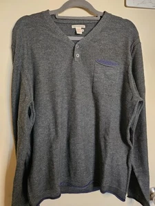 Maglione Carbon 2 Cobalt Henley uomo grigio medio escursionismo outdoor casual preppy - Foto 1 di 5