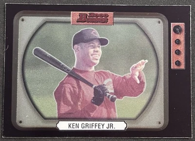 2000 Bowman Ken Griffey Jr #122 Retro-Future Cincinnati Reds HOF - Image 1 of 2