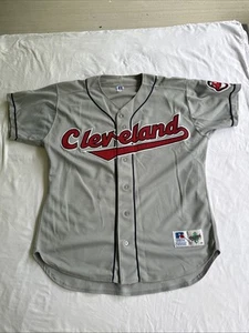 Cleveland Indians Authentic Russell Athletic Jersey Sz 48, Diamond Collection - Picture 1 of 14