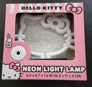 Brandneu - Sanrio Hello Kitty Silhouette Neonlicht Lampe - 6,7"T x 6,4"W - Bild 1 von 3