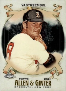 2021 Topps Allen & Ginter Chrome #102 Carl Yastrzemski - Picture 1 of 2