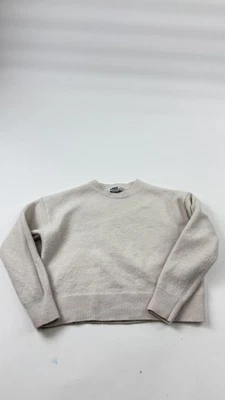 Suéter Athleta Mujer Pequeño Beige Lana Merino Cachemira Cuello Redondo Pullover Foto 1 de 4