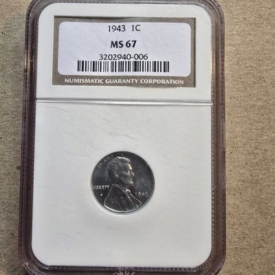 1943 1c NGC MS 67 - Image 1 of 3