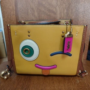 Bolso Coach Rogue 17 Coachies Winkie Jacquard Signature CC399 Buen Estado - Imagen 1 de 11