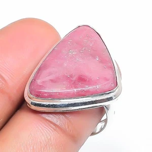 Rhodonite Gemstone Handmade Latest Birthday Gift Jewelry Adjustable Ring PG 1253 - Picture 1 of 5