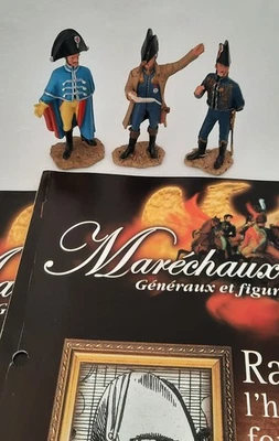 Lot De 3 Soldats En Plomb  HACHETTE Maréchaux D'empire N°95,94,93 - Photo 1/2