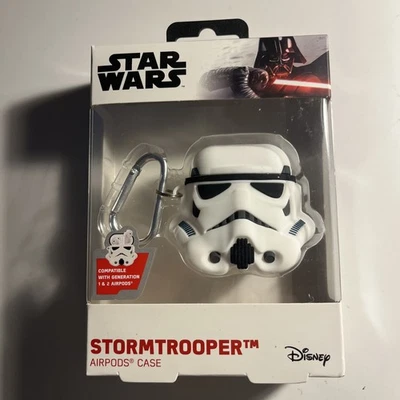 Nova Capa Disney AirPod 1 e 2 Geração Star Wars Disney Powersquad Stormtrooper - Imagem 1 de 2