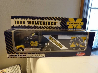 1998 MICHIGAN РОСОМАХА ПОЛУ И ТРЕЙЛЕР RIG БЕЛАЯ РОЗА КОЛЛЕКЦИОННЫЕ ПРЕДМЕТЫ 1:64 - Изображение 1 из 3