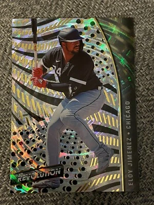 2021 Panini Chronicles Revolution Fractal Eloy Jimenez Chicago White Sox - Image 1 of 2