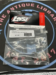 Team Losi. LOSA6957 10x15x4 mm BB (2) with Nylon Retainer - Picture 1 of 1