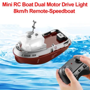 RC Boat For Kids 2.4G 1:32 Dual Motor Rechargeable Electric Boats RC Boat Toys - Picture 1 of 15