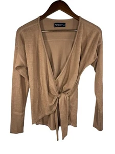 Abercrombie & Fitch Soft And Cozy Wrap Top Size S Women - Picture 1 of 8