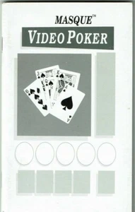 Video Poker Masque IBM PC Instruction Manual Booklet - Picture 1 of 3