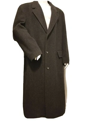 Abrigo Abrigo De Colección London Niebla 100% Lana Gris Carbón Hecho en Unión Para Hombre 48 Real Foto 1 de 4