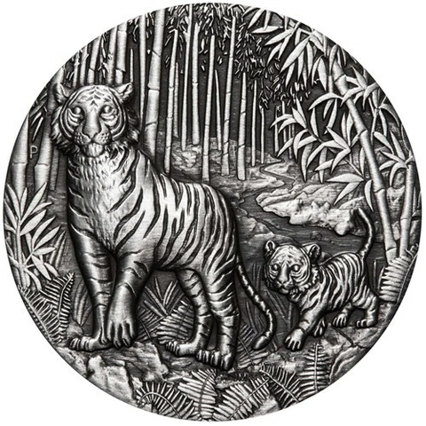 Perth Mint Australian Lunar Series III 2022 Year of the Tiger 2oz Silver Coin Cover