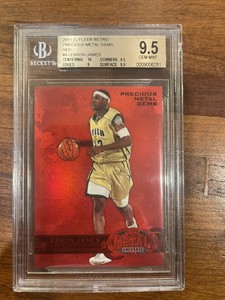 2011 Fleer Retro Precious Metal Gems LEBRON JAMES 💎 PMG RED /150 💎 BGS 9.5!