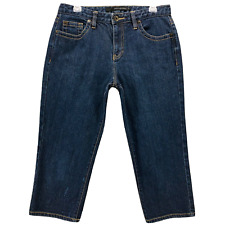 Calvin Klein Pants Womens 8 Blue Jeans Denim Capri Mid Rise Preppy Ladies 30x20
