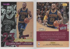 2016-17 Aficionado Magic Numbers Artist's Proof Red (Purple) /99 LeBron James #2