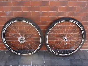 Set ruote mtb 26 in Araya RX-7 Shimano Deore LX HB-M550 FH-M550 VIA Japan 7 sp - Foto 1 di 21