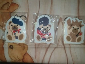 Thun Portachiavi Teddy On The Road Gomma Con Specchietto kit 3 pz - Foto 1 di 2