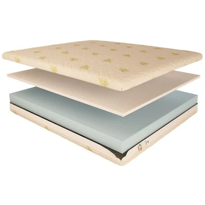 Materasso Singolo Memory Foam 2 Strati 9 cm + 3 cm 100% Made in Italy - Immagine 1 di 4