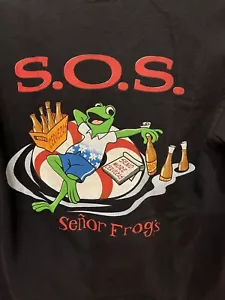 Vintage 90s Senor Frogs Mexico Unisex Adult M S.O.S. Aruba Single Stitch T Shirt - Picture 1 of 5