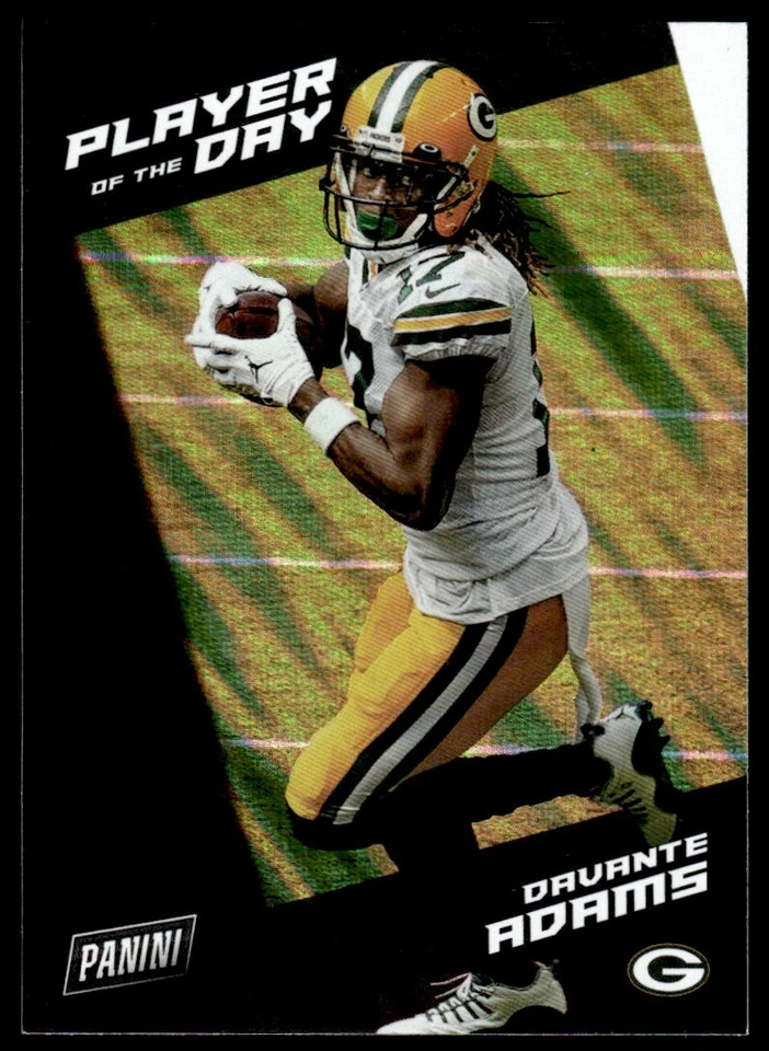 2021 Panini Player of the Day Davante Adams Green Bay Packers #20 - Image 1 of 2
