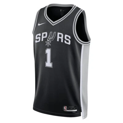 San Antonio Spurs Herren Trikot NBA Nike ICON-Wembanyama alle Größen NEU UK